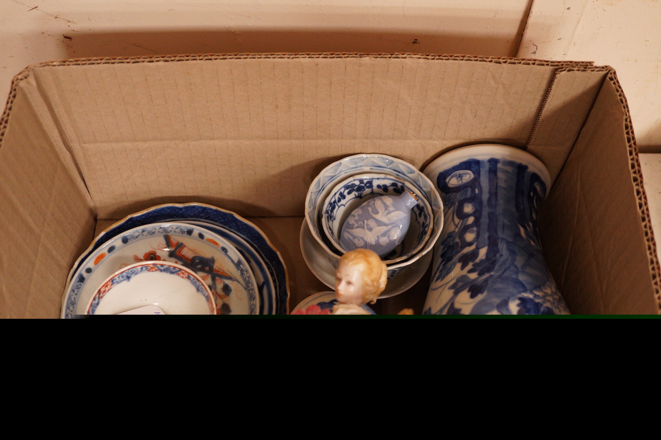 A group of assorted ceramics, mostly Chinese 18th/19th century